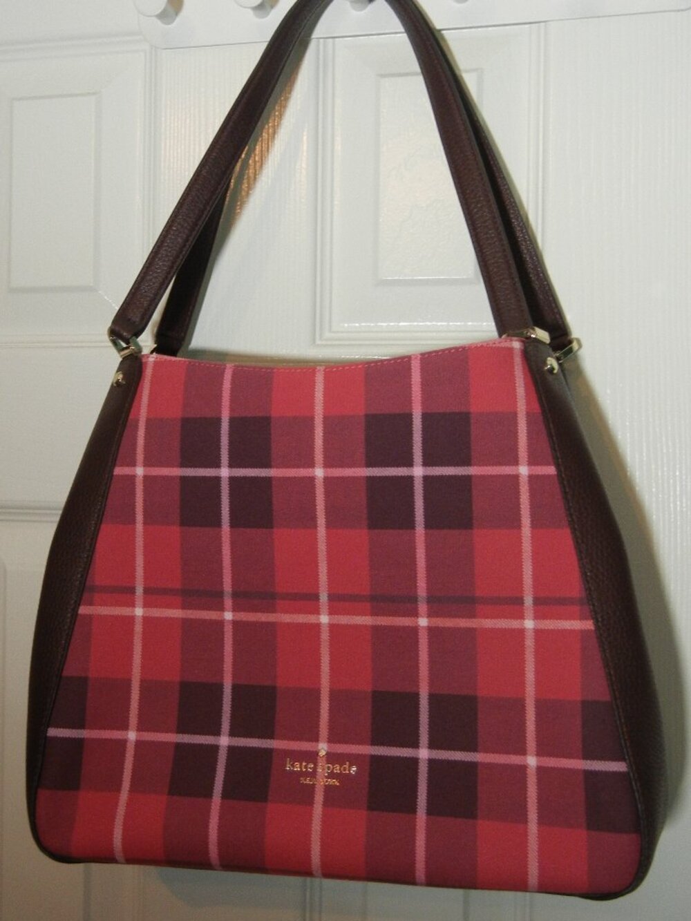 Kate Spade Leila Plaid Medium Bag